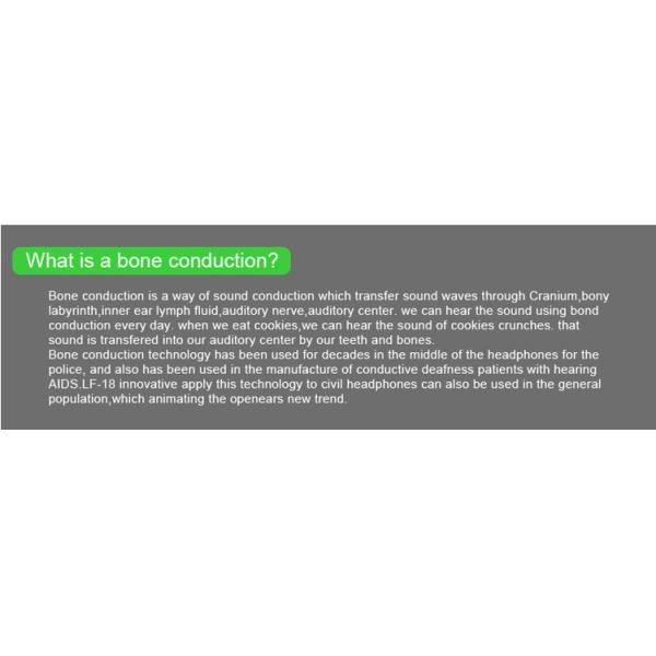 wireless bluetooth headset bone conduction headphone