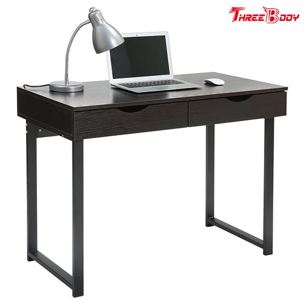 Quality Black Modern Office Table Writing Desk With Drawers Study Home Office Furniture wholesale