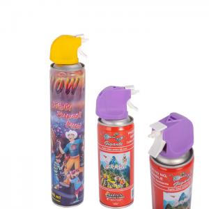 Cheap Decorative CMYK Customized Fake Snow Spray Can Dia 52mm Aluminum Aerosol Cans for sale
