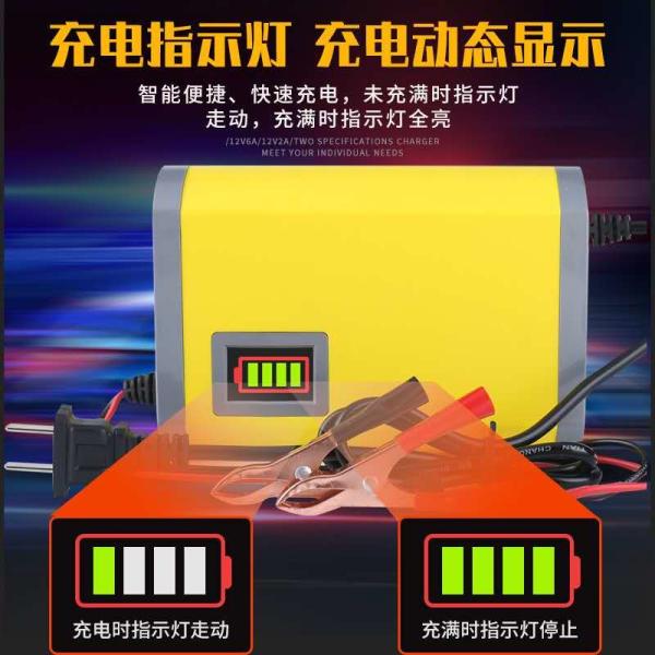 Lead Acid Universal 12v 8a 24v 4a Pulse Repair Battery Charger CCCV