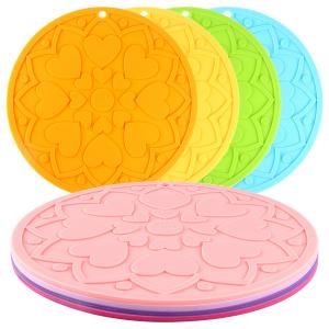 Cheap Heat Isolated Rubber Pot Holder Multi Color For Home Kitchen for sale