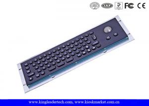 Cheap 66 Keys Black Metal Keyboard Aluminum Alloy Back Panel With Optical Trackball for sale