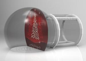 China Custom Backdrop Inflatable Christmas Photo Snow Globes With Tunnel on sale