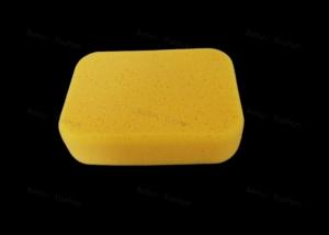 China Medium Durable Tile Grout Sponge in Plastic Bag yellow color use for cleaning on sale