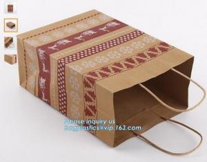 China Carrier Luxury Paper Hand Bag, Kraft Paper Bag With Handle For Gift Wholesale, Matt Gold Shopping Retail on sale