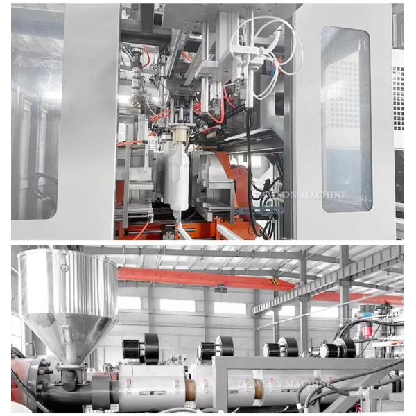 Automatic Double Station Double Head Daily Chemical Laundry Detergent Clearner Bottle Extrusion Blow Molding Machines