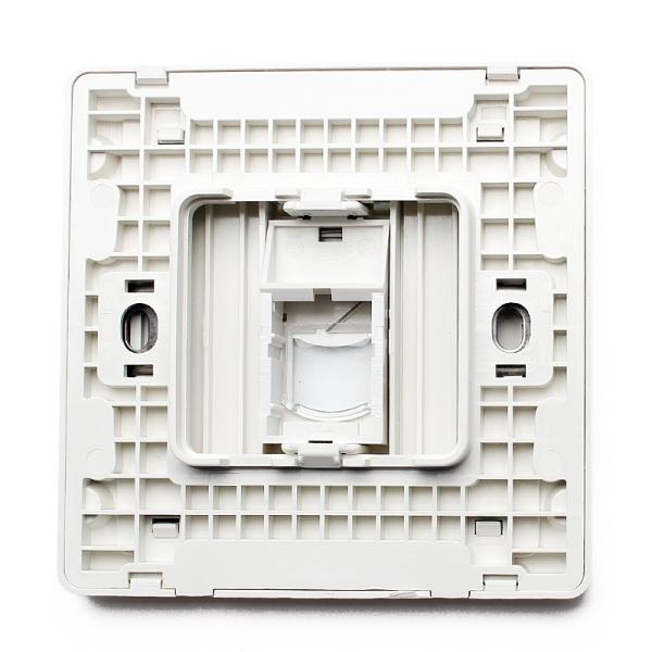 Network Cable Accessories 1 Port Type Wall Face Plate For Telecommunication