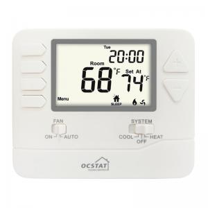 Cheap Battery Power 24V AIr conditioning Room Thermostat , Digital  Programmable Thermostat For Home for sale