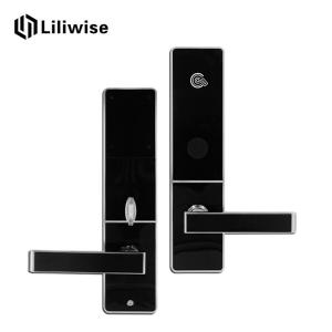Cheap Rfid Electronic Hotel Door Locks Zinc Alloy 310 * 72mm Low Voltage Warning for sale