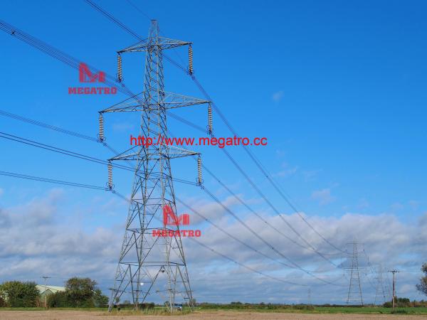 Quality 500KV DC tangent tower with single earth wire,500kv lattice tower,power supply wholesale