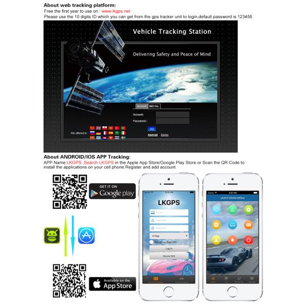 Strong Magnetic gps tracker for car Lifetime LKGPS Vehicle Tracker Web Tracking Platform Software Service