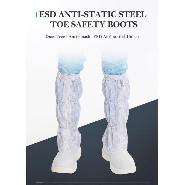 PU Sole ESD Safety Shoes 10e6-10e7Ohm Anti Static Unisex Size 35-50