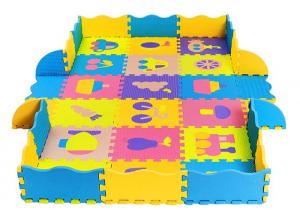 Cheap Eco-Friendly 100% eva puzzle mats with fence soft baby play mat for sale