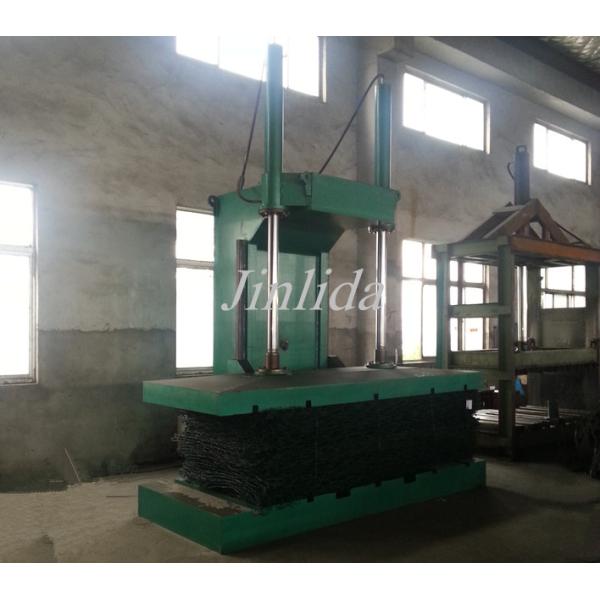 PLC Control Gabion Mesh Production Line , Netting Hydraulic Packing Machine