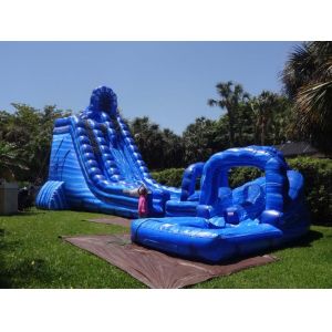 Cheap Large Cyclone 32ft Tall Massive Inflatable Water Slides For Big Amusement Park Or Event for sale