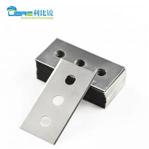 China Three Hole Film Cutting Blade Double Bevels Industrial Razor Blade on sale