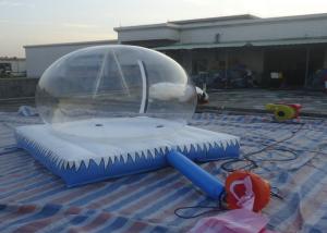 Cheap Christmas Inflatable Snow Globe / Clear Bubble Tent With Air Mattress and Zipper for sale