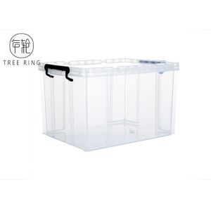 China Food Grade Stackable Plastic Storage Bins , 60 Litre Plastic Crate Box on sale