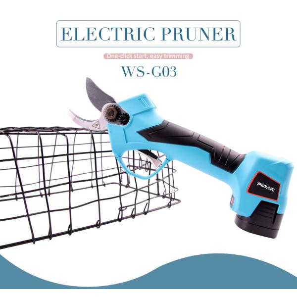 16.8V 2.5CM 건전지 과수원 Pruer 전기 가지 치기는 손가락 보호를 가진 가위를 깎습니다 Electric Pruning Scissors