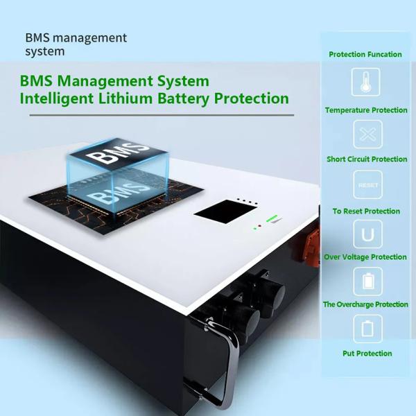 5KWH Wall Mounted Solar Battery Lithium Ion Batteries 100AH 51.2V