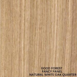 Cheap Fancy Plywood American White Oak Wood Veneer Straight Grain Fancy MDF / Particle Board 2745mm Length For Cabinet for sale