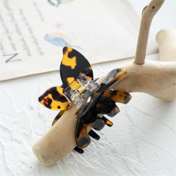 Acetic acid kids girls plate butterfly animal accessories grip hair clip with teeth hair clip cross border accessories