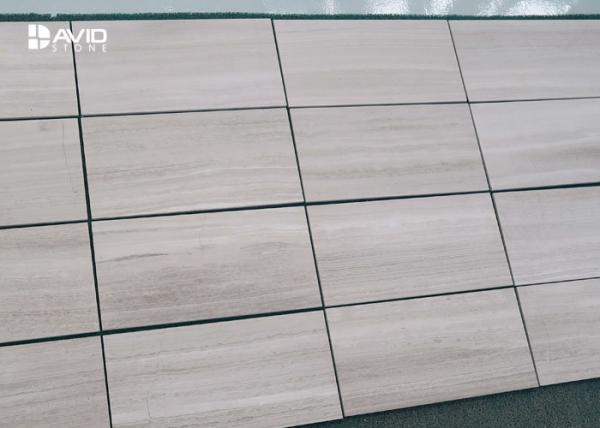 Quality Grey Wood Grain Color Marble Stone Tile For Interior Wall Cladding High Hardness wholesale