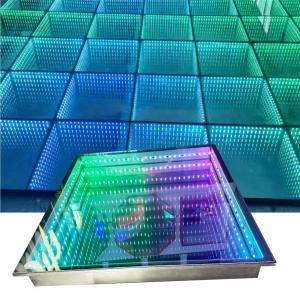 Cheap Stainless Steel Box Toughened Glass DJ Party RGB Light Dance Floor for sale