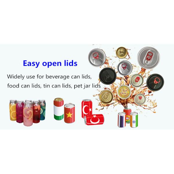 Custom Ring Pulling Open 113 Aluminum Can Lids For Beverage Bottles