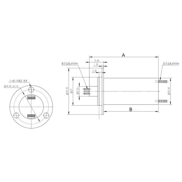 36 Loop 56 Loop Small Conductive Slip Ring For Data Transfer In Miniature Machinery