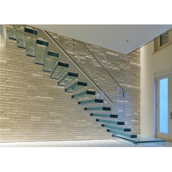 Building Floating Steps Staircase Glass Balustrade Stairs Extremely Aesthetically Pleasing