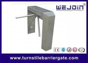 Cheap Indoor / Outdoor Semi - Automatic Turnstile Security Gates With 490mm Arm Length for sale