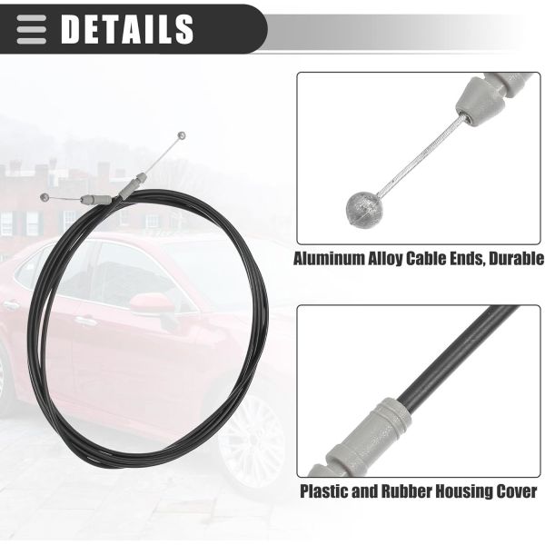 bulk Rear Trunk Release Cable Luggage Control Brake Wire Cable With Pvc Coating