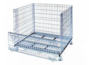 Cheap stacking mesh wire welded cage foldable container cheap price pallet customized size for sale
