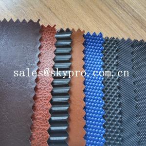 China 100% PU Synthetic Leather With Colorful Printed Fabric PVC Solid Colors Synthetic Leather on sale