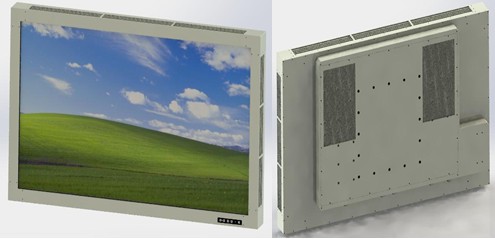 Large size and ultra-high resolution rugged display