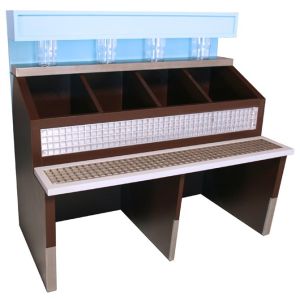Cheap power tools display,Wooden Cosmetic Display Stand, Wooden Floor Cosmetic Display Stand for sale