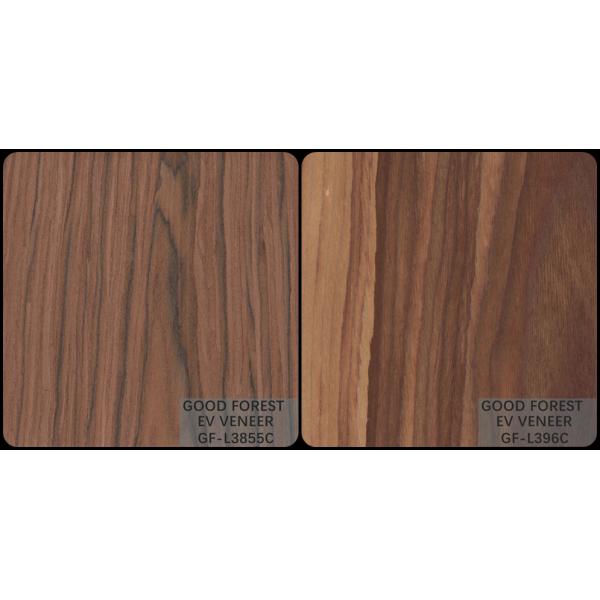 Engineered Veneer Santos Rose Wood Crown Cut Customized Service