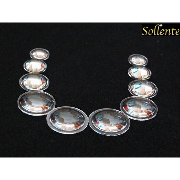 Optical PMMA Plano Convex LED Lens Reflector 10 - 60 Degree Beam Angle