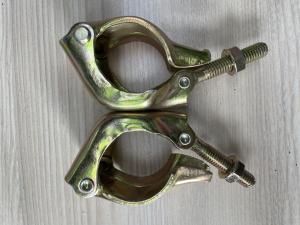 China Scaffolding Drop Forged Swivel Coupler Alkali Resistance Swivel Pipe Clamp on sale