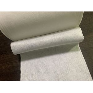50g White Polyester And Viscose Spunlace Nonwoven Fabric For Cotton Tissue, Pads, Wet Wipes