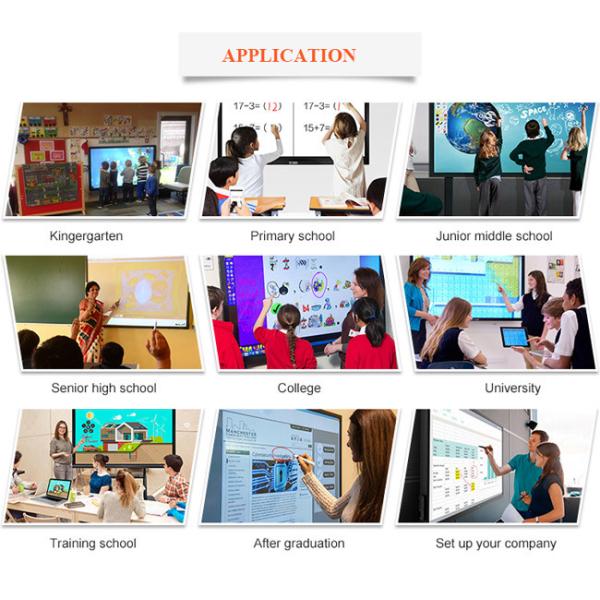 ROHS 86 Inch Touch Screen Monitor Android Interactive Whiteboards For Schools