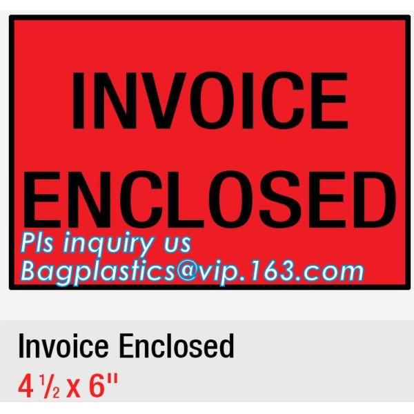 Waterproof packing list envelopes with self adhesive A3 A4 B4 B5 A7 C5 C7size, packing list enclosed envelope a5, bageas