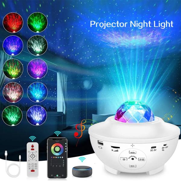 Button Control Adjustable Starry Light Projector For Ceiling Metope Projection