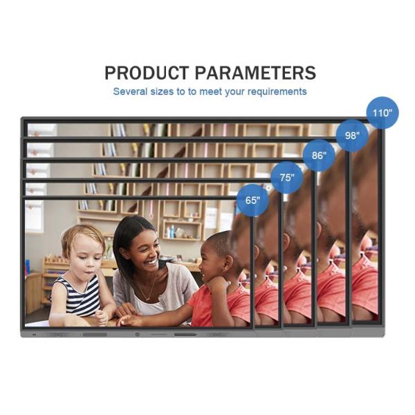 All In One 4K Classroom Smartboard Iwb Whiteboard 4 Way Split Screen