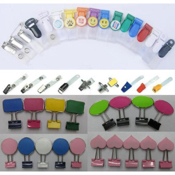 Colorful Rectangle Plastic Handle Binder Clips Ready for Company Logo