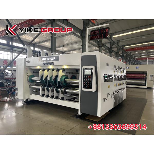 Automatic Lead Edge Feeder Four Color Flexo Printer Slotter Machine For Regular Carton Boxes