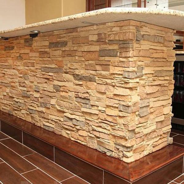 Easy Installation Practical Artificial Culture Stone , Artificial Stone Slab