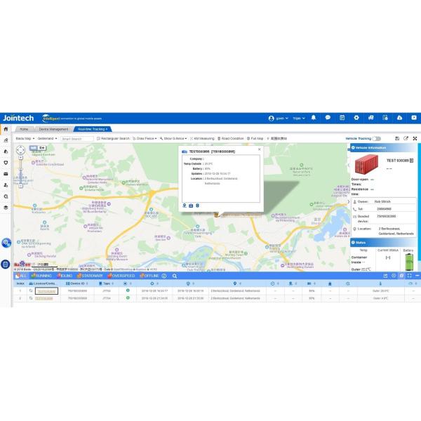 Waterproof 2G Mini Smart GPS Tracker 10m Accuracy For Container