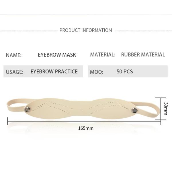 Rubber Permanent Makeup Eyebrow Tattoo Practice Skin Two Sides